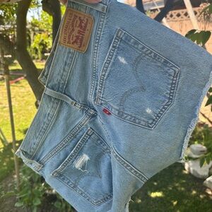 Levi's Light Blue Denim Shorts